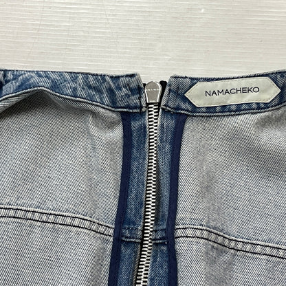 【中古品】【メンズ】 NAMACHEKO ナマチェコ 21AW BIKER DENIM VEST BLACK 2021年秋冬 バイカー デニム ベスト ブラック トップス 141-261027-sa-12-teih サイズ：L カラー：ブラック 万代Net店