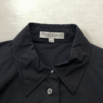 【現状渡し品】【レディース】 JW ANDERSON ジェイダブリュー アンダーソン PADLOCK STRAP SHIRT DRESS パドロック ストラップ シャツ ドレス ワンピース 168-261027-sa-13-teih サイズ：S カラー：ブラック 万代Net店