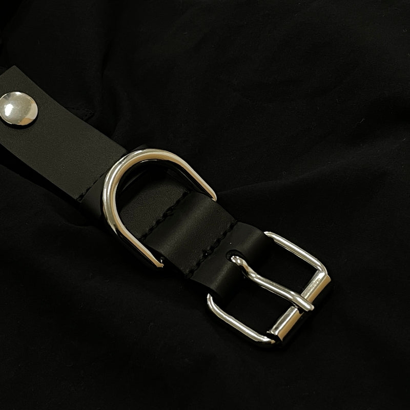 【現状渡し品】【レディース】 JW ANDERSON ジェイダブリュー アンダーソン PADLOCK STRAP SHIRT DRESS パドロック ストラップ シャツ ドレス ワンピース 168-261027-sa-13-teih サイズ：S カラー：ブラック 万代Net店