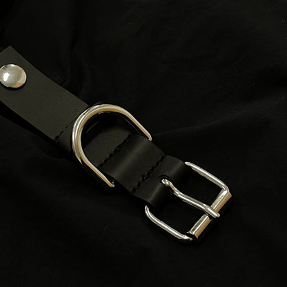 【現状渡し品】【レディース】 JW ANDERSON ジェイダブリュー アンダーソン PADLOCK STRAP SHIRT DRESS パドロック ストラップ シャツ ドレス ワンピース 168-261027-sa-13-teih サイズ：S カラー：ブラック 万代Net店
