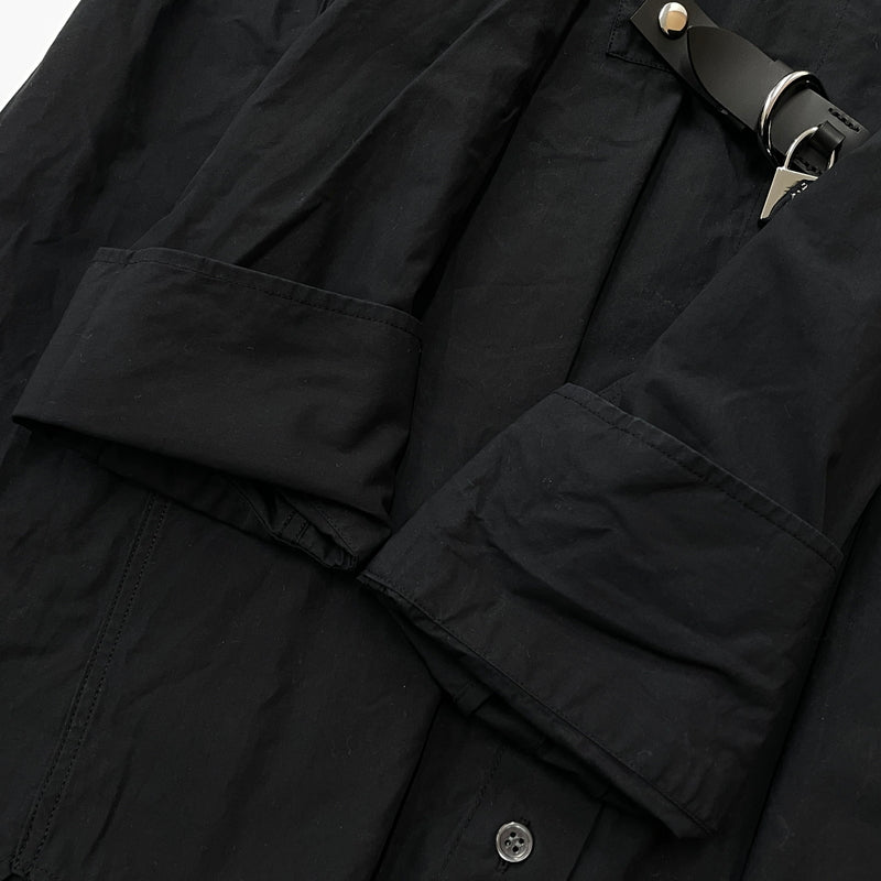 【現状渡し品】【レディース】 JW ANDERSON ジェイダブリュー アンダーソン PADLOCK STRAP SHIRT DRESS パドロック ストラップ シャツ ドレス ワンピース 168-261027-sa-13-teih サイズ：S カラー：ブラック 万代Net店