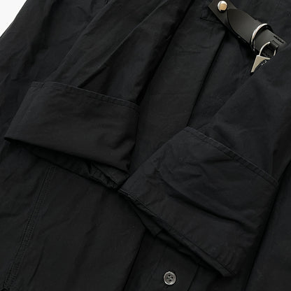 【現状渡し品】【レディース】 JW ANDERSON ジェイダブリュー アンダーソン PADLOCK STRAP SHIRT DRESS パドロック ストラップ シャツ ドレス ワンピース 168-261027-sa-13-teih サイズ：S カラー：ブラック 万代Net店