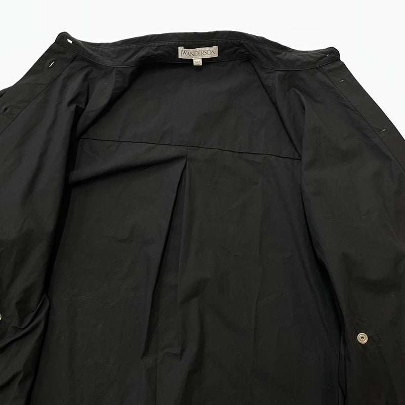 【現状渡し品】【レディース】 JW ANDERSON ジェイダブリュー アンダーソン PADLOCK STRAP SHIRT DRESS パドロック ストラップ シャツ ドレス ワンピース 168-261027-sa-13-teih サイズ：S カラー：ブラック 万代Net店