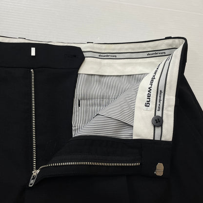 【中古品】【メンズ】 ALEXANDER WANG アレキサンダーワン TAPERED SLACKS PANT テーパード スラックス パンツ ボトムス 152-261027-sa-16-teih サイズ：M カラー：ブラック 万代Net店