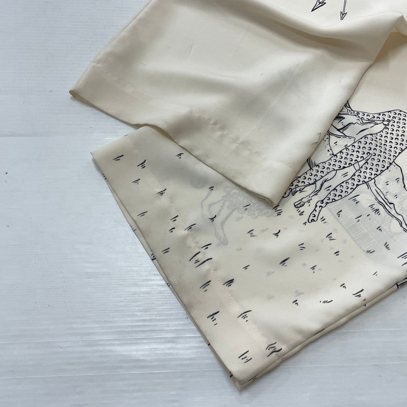 【中古品】【メンズ/レディース】 MARINE SERRE マリーン・セル WHITE LINE UNISEX LUNAR LOUNGE PANTS ホワイトライン ユニセックス ルナ ラウンジパンツ ボトムス 152-261027-yo-18-teih サイズ：S カラー：ホワイト 万代Net店