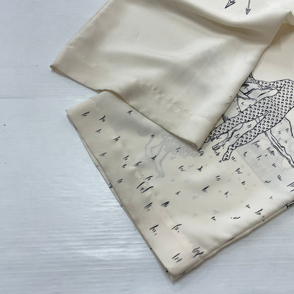 【中古品】【メンズ/レディース】 MARINE SERRE マリーン・セル WHITE LINE UNISEX LUNAR LOUNGE PANTS ホワイトライン ユニセックス ルナ ラウンジパンツ ボトムス 152-261027-yo-18-teih サイズ：S カラー：ホワイト 万代Net店