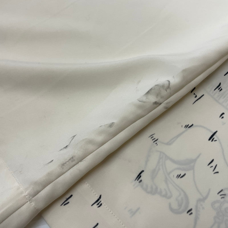 【中古品】【メンズ/レディース】 MARINE SERRE マリーン・セル WHITE LINE UNISEX LUNAR LOUNGE PANTS ホワイトライン ユニセックス ルナ ラウンジパンツ ボトムス 152-261027-yo-18-teih サイズ：S カラー：ホワイト 万代Net店