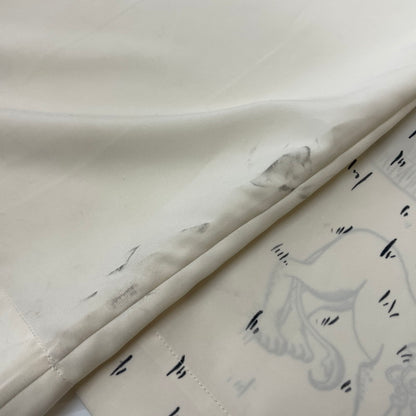【中古品】【メンズ/レディース】 MARINE SERRE マリーン・セル WHITE LINE UNISEX LUNAR LOUNGE PANTS ホワイトライン ユニセックス ルナ ラウンジパンツ ボトムス 152-261027-yo-18-teih サイズ：S カラー：ホワイト 万代Net店