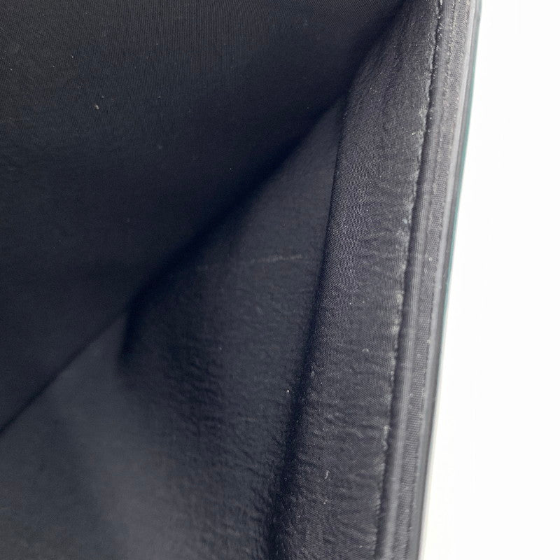 【中古品】【メンズ/レディース】 BOTTEGA VENETA ボッテガ・ヴェネタ マキシイントレチャート 二つ折り財布 コインケース 札入れ カードケース 181-261024-ko-06-teih カラー：ブラック 万代Net店