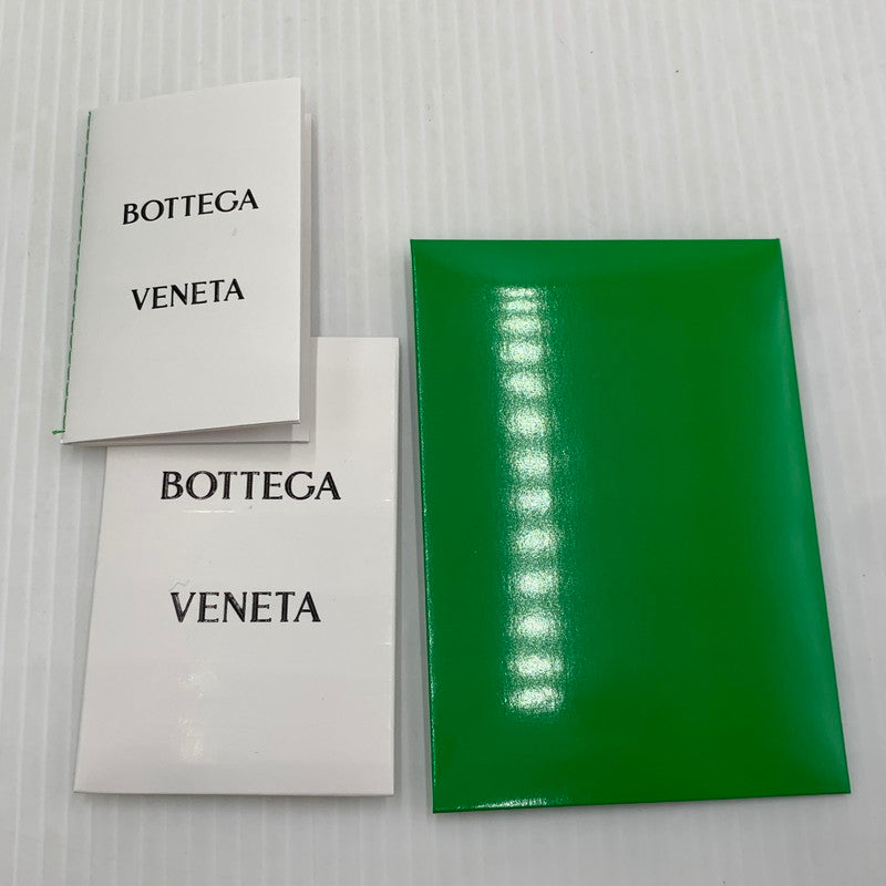 【中古品】【メンズ/レディース】 BOTTEGA VENETA ボッテガ・ヴェネタ マキシイントレチャート 二つ折り財布 コインケース 札入れ カードケース 181-261024-ko-06-teih カラー：ブラック 万代Net店