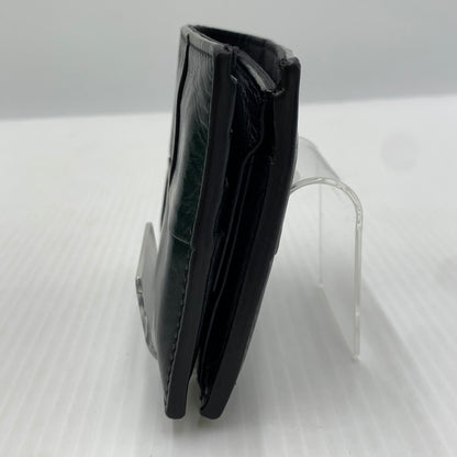 【中古品】【メンズ/レディース】 BOTTEGA VENETA ボッテガ・ヴェネタ マキシイントレチャート 二つ折り財布 コインケース 札入れ カードケース 181-261024-ko-06-teih カラー：ブラック 万代Net店