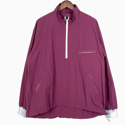 【中古品】【メンズ】 T.CABLIN ティーカブリン HALF ZIP JACKET TCAB-UNP-SP-001 ハーフ ジップ ジャケット アウター 140-261027-sa-09-teih サイズ：F カラー：ボルドー 万代Net店