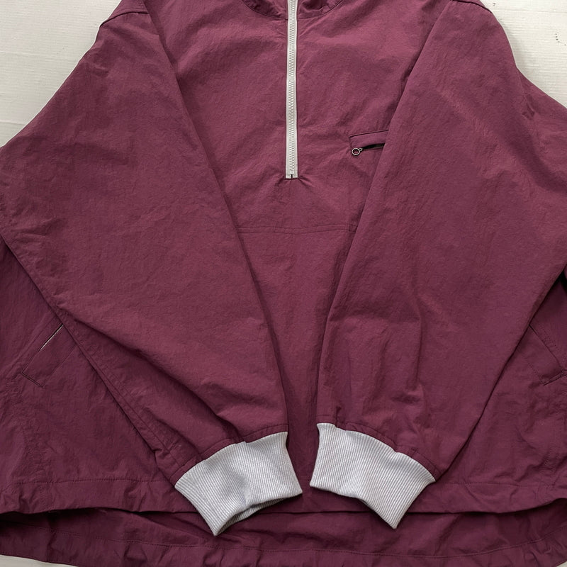 【中古品】【メンズ】 T.CABLIN ティーカブリン HALF ZIP JACKET TCAB-UNP-SP-001 ハーフ ジップ ジャケット アウター 140-261027-sa-09-teih サイズ：F カラー：ボルドー 万代Net店