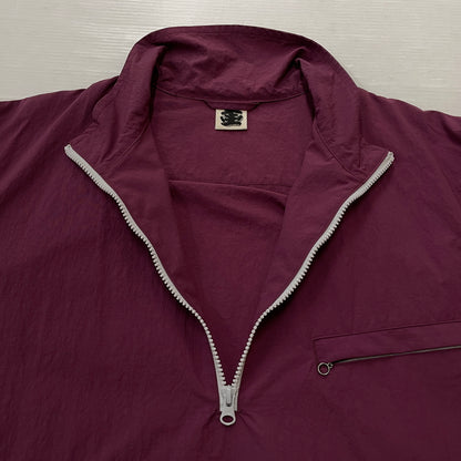 【中古品】【メンズ】 T.CABLIN ティーカブリン HALF ZIP JACKET TCAB-UNP-SP-001 ハーフ ジップ ジャケット アウター 140-261027-sa-09-teih サイズ：F カラー：ボルドー 万代Net店