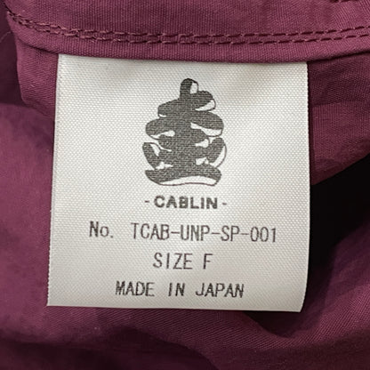 【中古品】【メンズ】 T.CABLIN ティーカブリン HALF ZIP JACKET TCAB-UNP-SP-001 ハーフ ジップ ジャケット アウター 140-261027-sa-09-teih サイズ：F カラー：ボルドー 万代Net店