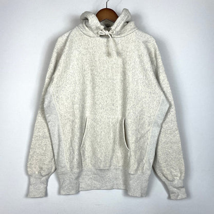 【中古品】【メンズ】 Champion チャンピオン TRUE TO ARCHIVES PULLOVER AFTER HOODED SWEAT SHIRTS C3-D106 トゥルートゥーアーカイブス プルオーバー スウェット トップス 後付けパーカー 145-261027-yo-10-teih サイズ：L カラー：シルバーグレー 万代Net店