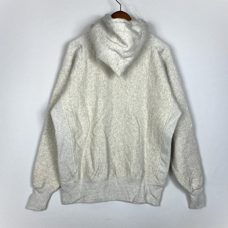 【中古品】【メンズ】 Champion チャンピオン TRUE TO ARCHIVES PULLOVER AFTER HOODED SWEAT SHIRTS C3-D106 トゥルートゥーアーカイブス プルオーバー スウェット トップス 後付けパーカー 145-261027-yo-10-teih サイズ：L カラー：シルバーグレー 万代Net店