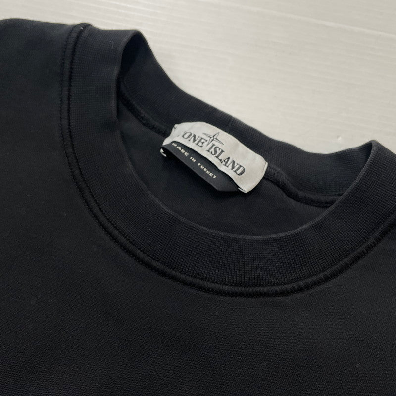 【中古品】【メンズ】 STONE ISLAND ストーンアイランド CREW NECK SWEAT 761563051 クルーネック スウェット 長袖 トップス 141-261027-yo-11-teih サイズ：XL カラー：ブラック 万代Net店