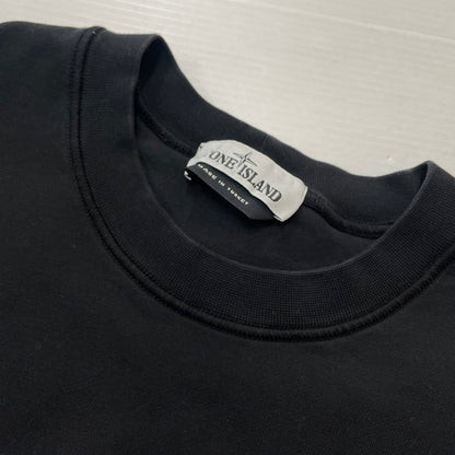 【中古品】【メンズ】 STONE ISLAND ストーンアイランド CREW NECK SWEAT 761563051 クルーネック スウェット 長袖 トップス 141-261027-yo-11-teih サイズ：XL カラー：ブラック 万代Net店
