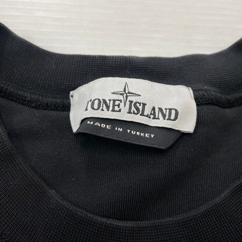 【中古品】【メンズ】 STONE ISLAND ストーンアイランド CREW NECK SWEAT 761563051 クルーネック スウェット 長袖 トップス 141-261027-yo-11-teih サイズ：XL カラー：ブラック 万代Net店