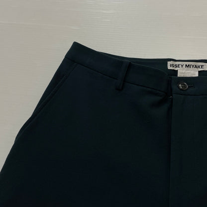 【中古品】【レディース】 ISSAY MIYAKE イッセイ ミヤケ SLACKS IM19-FF008 スラック ボトムス 168-261029-sa-18-teih サイズ：4 カラー：グリーン系 万代Net店