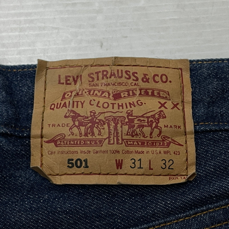 【中古品】【メンズ】 LEVI'S リーバイス DENIM 501-0000 デニム ボトムス ジーンズ ボタン裏 653 501 156-261027-sa-10-teih サイズ：W31L32 カラー：インディゴ 万代Net店