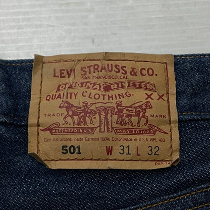 【中古品】【メンズ】 LEVI'S リーバイス DENIM 501-0000 デニム ボトムス ジーンズ ボタン裏 653 501 156-261027-sa-10-teih サイズ：W31L32 カラー：インディゴ 万代Net店