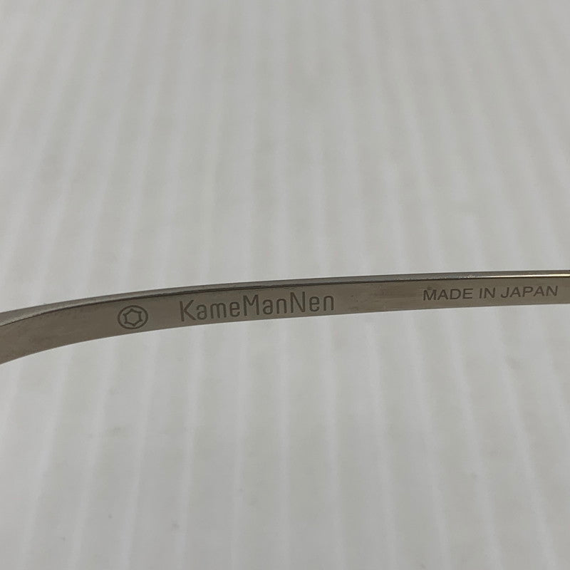 【中古品】【メンズ】 KameManＮen カメマンネン OCTAGON SUNGLASSES KMN9917 オクタゴン サングラス アイウェア メタルフレーム チタン メタルフレーム 203-261024-ko-07-teih サイズ：47□21-145 カラー：シルバー系カラーフレーム 万代Net店
