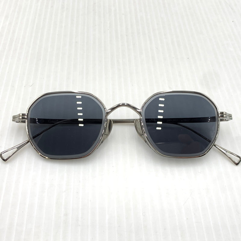 【中古品】【メンズ】 KameManＮen カメマンネン OCTAGON SUNGLASSES KMN9917 オクタゴン サングラス アイウェア メタルフレーム チタン メタルフレーム 203-261024-ko-07-teih サイズ：47□21-145 カラー：シルバー系カラーフレーム 万代Net店