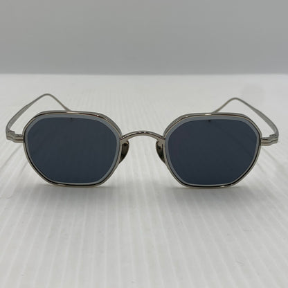 【中古品】【メンズ】 KameManＮen カメマンネン OCTAGON SUNGLASSES KMN9917 オクタゴン サングラス アイウェア メタルフレーム チタン メタルフレーム 203-261024-ko-07-teih サイズ：47□21-145 カラー：シルバー系カラーフレーム 万代Net店