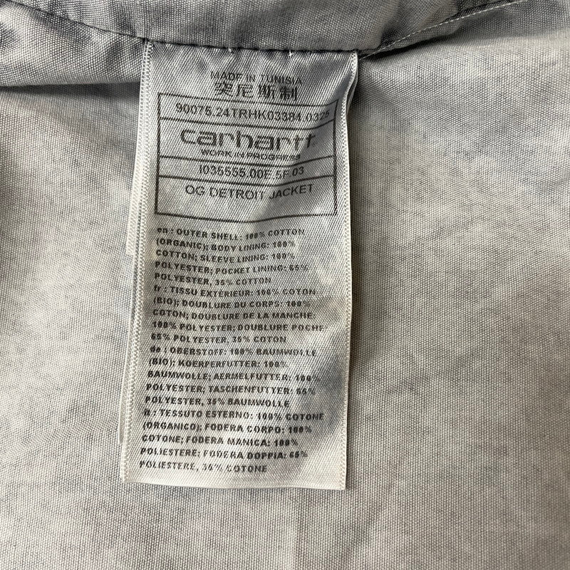 【中古品】【メンズ】 Carhartt WIP カーハート ワークインプログレス OG DETROIT JACKET I035555 デトロイト ジャケット アウター 145-261027-yo-04-teih サイズ：M カラー：グレー 万代Net店