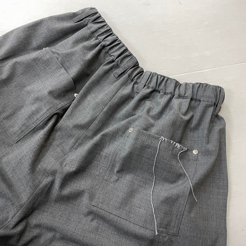 【中古品】【メンズ】 DISCOVERED ディスカバード SUMMER WOOL LOOPING WIDE SHORTS DC-SS26-PT-11 サマーウール ワイド ショーツ ボトムス ショートパンツ ハーフパンツ 151-261027-yo-12-teih サイズ：3 カラー：グレー 万代Net店