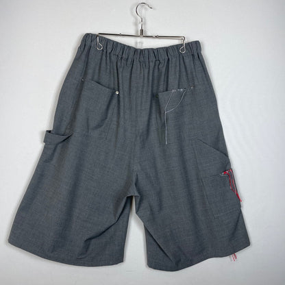 【中古品】【メンズ】 DISCOVERED ディスカバード SUMMER WOOL LOOPING WIDE SHORTS DC-SS26-PT-11 サマーウール ワイド ショーツ ボトムス ショートパンツ ハーフパンツ 151-261027-yo-12-teih サイズ：3 カラー：グレー 万代Net店