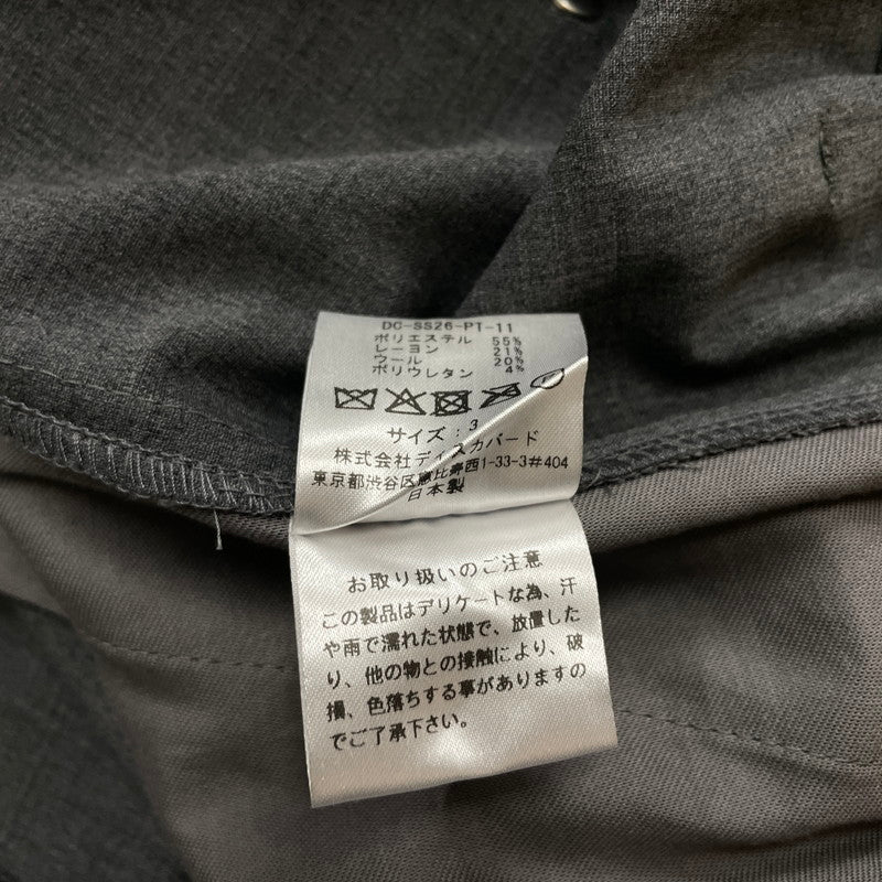 【中古品】【メンズ】 DISCOVERED ディスカバード SUMMER WOOL LOOPING WIDE SHORTS DC-SS26-PT-11 サマーウール ワイド ショーツ ボトムス ショートパンツ ハーフパンツ 151-261027-yo-12-teih サイズ：3 カラー：グレー 万代Net店