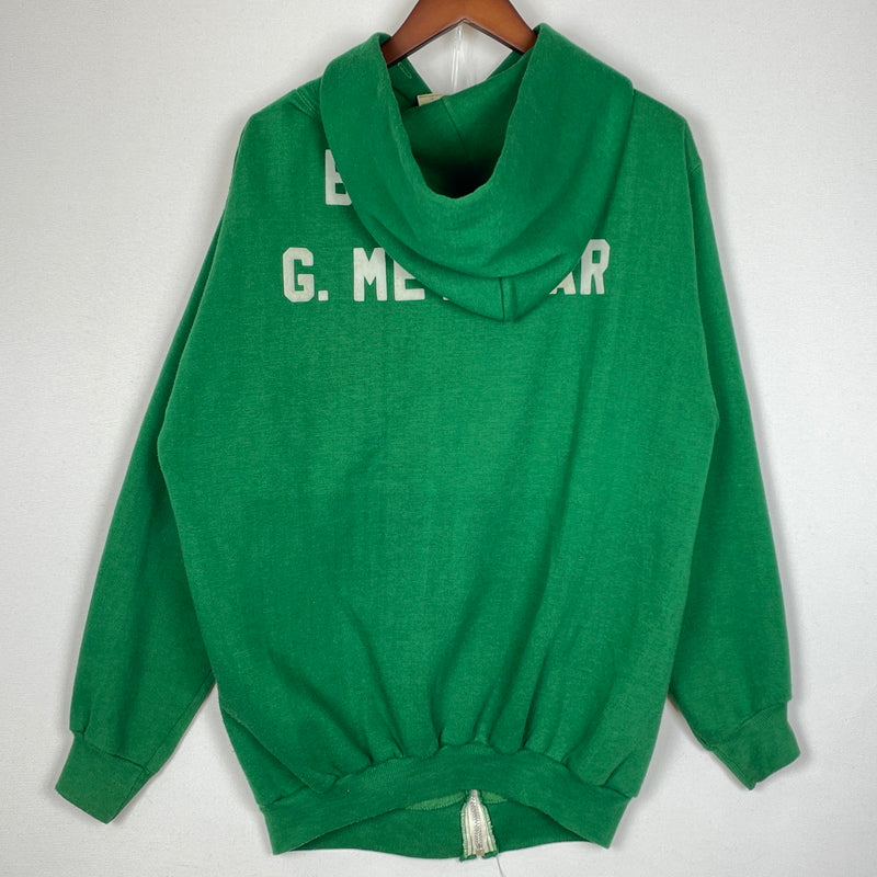 【現状渡し品】【メンズ】 RUSSELL ATHLETIC ラッセル アスレティック 70's VINTAGE ZIP UP PARKER "BORAH G.METZGAR" 70年代 ヴィンテージ ジップ アップ パーカー ボラ G メッツガー フルジップパーカー 145-261027-sa-08-teih サイズ：XL カラー：グリーン 万代Net店