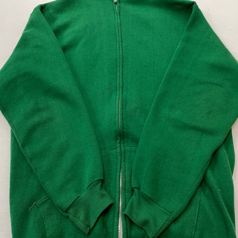 【現状渡し品】【メンズ】 RUSSELL ATHLETIC ラッセル アスレティック 70's VINTAGE ZIP UP PARKER "BORAH G.METZGAR" 70年代 ヴィンテージ ジップ アップ パーカー ボラ G メッツガー フルジップパーカー 145-261027-sa-08-teih サイズ：XL カラー：グリーン 万代Net店