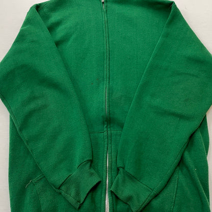 【現状渡し品】【メンズ】 RUSSELL ATHLETIC ラッセル アスレティック 70's VINTAGE ZIP UP PARKER "BORAH G.METZGAR" 70年代 ヴィンテージ ジップ アップ パーカー ボラ G メッツガー フルジップパーカー 145-261027-sa-08-teih サイズ：XL カラー：グリーン 万代Net店