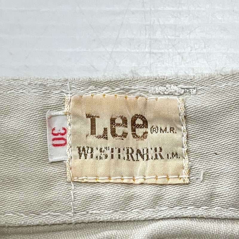 【現状渡し品】【メンズ】 LEE リー 70’s VINTAGE WESTERNER PANT 70年代 ヴィンテージ ウエスターナー パンツ ボトムス 156-261027-sa-03-teih サイズ：30 カラー：ホワイト 万代Net店