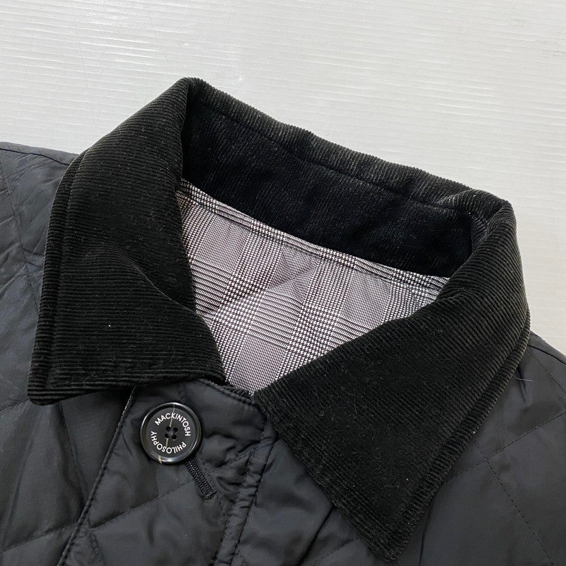 【中古品】【メンズ】 MACKINTOSH PHILOSOPHY マッキントッシュフィロソフィー REVERSIBLE QUILTING DOWN JACKET H1F19-401-09 リバーシブルキルティングダウンジャケット 141-261027-yo-22-teih サイズ：42 カラー：ブラック 万代Net店