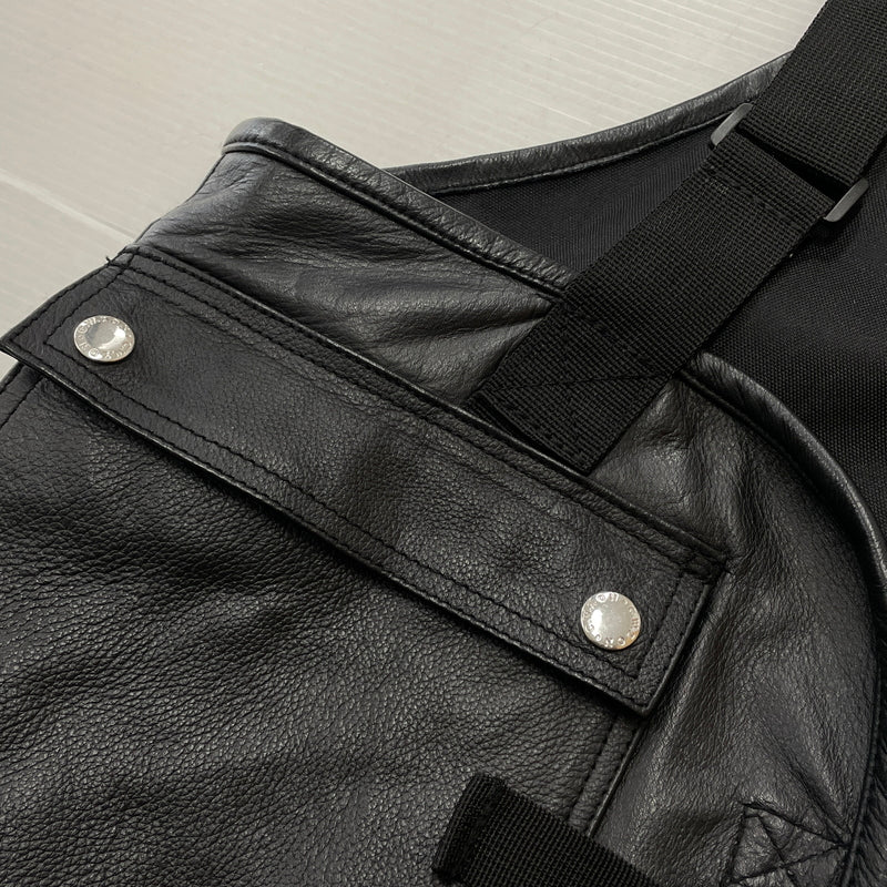 【中古品】【メンズ】 ZON ゾン LEATHER UTILITY BEST レザー ユーティリティ ベスト アウター 145-261028-sa-18-teih サイズ：L カラー：ブラック 万代Net店