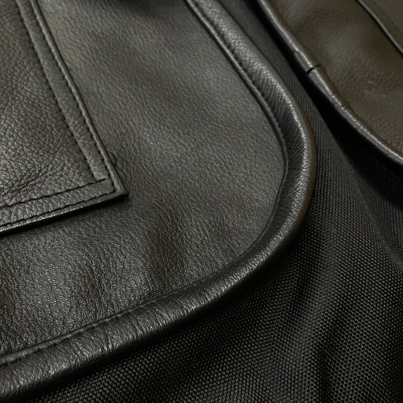 【中古品】【メンズ】 ZON ゾン LEATHER UTILITY BEST レザー ユーティリティ ベスト アウター 145-261028-sa-18-teih サイズ：L カラー：ブラック 万代Net店