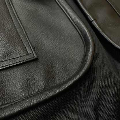 【中古品】【メンズ】 ZON ゾン LEATHER UTILITY BEST レザー ユーティリティ ベスト アウター 145-261028-sa-18-teih サイズ：L カラー：ブラック 万代Net店