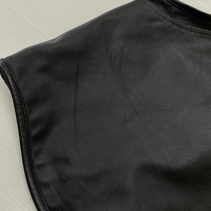 【中古品】【メンズ】 ZON ゾン LEATHER UTILITY BEST レザー ユーティリティ ベスト アウター 145-261028-sa-18-teih サイズ：L カラー：ブラック 万代Net店