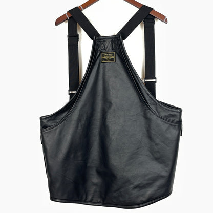 【中古品】【メンズ】 ZON ゾン LEATHER UTILITY BEST レザー ユーティリティ ベスト アウター 145-261028-sa-18-teih サイズ：L カラー：ブラック 万代Net店
