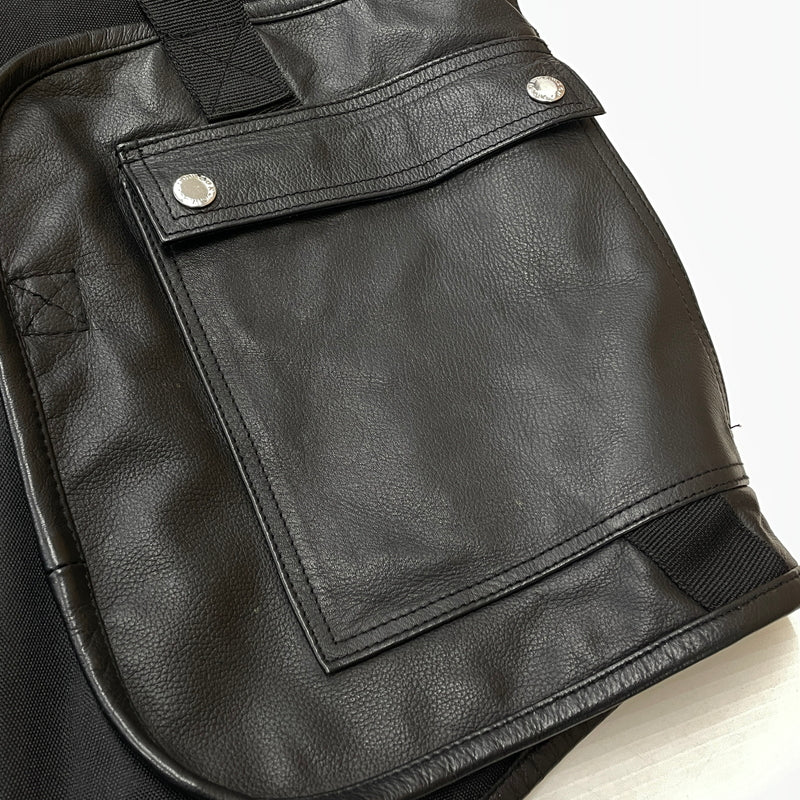 【中古品】【メンズ】 ZON ゾン LEATHER UTILITY BEST レザー ユーティリティ ベスト アウター 145-261028-sa-18-teih サイズ：L カラー：ブラック 万代Net店