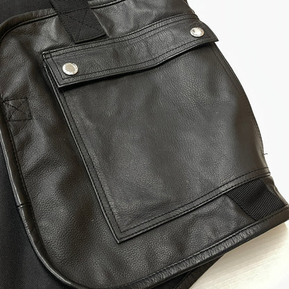 【中古品】【メンズ】 ZON ゾン LEATHER UTILITY BEST レザー ユーティリティ ベスト アウター 145-261028-sa-18-teih サイズ：L カラー：ブラック 万代Net店