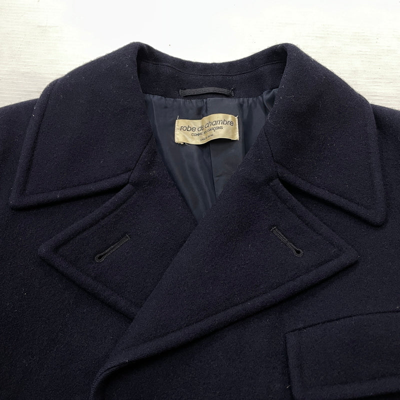 【中古品】【メンズ】 ROBE DE CHAMBRE COMME DES GARCONS ローブ ド シャンブル コム デ ギャルソン LONG COAT RC-040030 90年代 ロング コート 140-261028-sa-19-teih サイズ：不明 カラー：ネイビー 万代Net店
