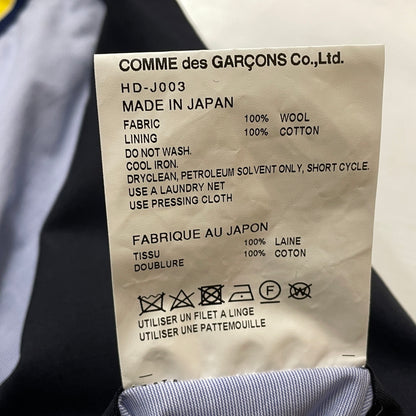 【現状渡し品】【メンズ】 COMME DES GARCONS HOMME コム デ ギャルソン オム WOOL TAILORED JACKET HD-J003 ウール テーラード ジャケット アウター 140-261028-sa-20-teih サイズ：S カラー：ブラック 万代Net店