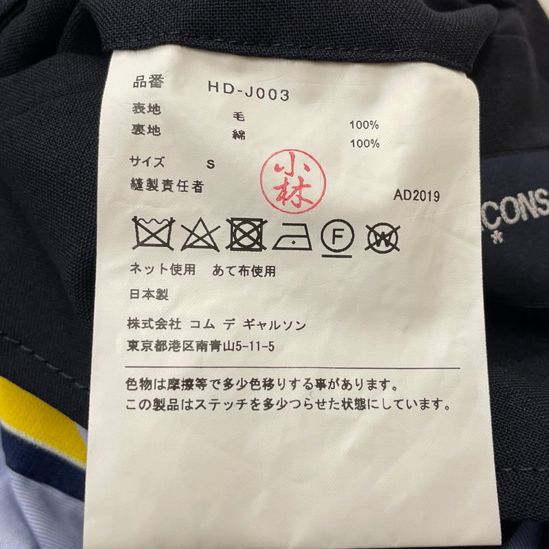 【現状渡し品】【メンズ】 COMME DES GARCONS HOMME コム デ ギャルソン オム WOOL TAILORED JACKET HD-J003 ウール テーラード ジャケット アウター 140-261028-sa-20-teih サイズ：S カラー：ブラック 万代Net店