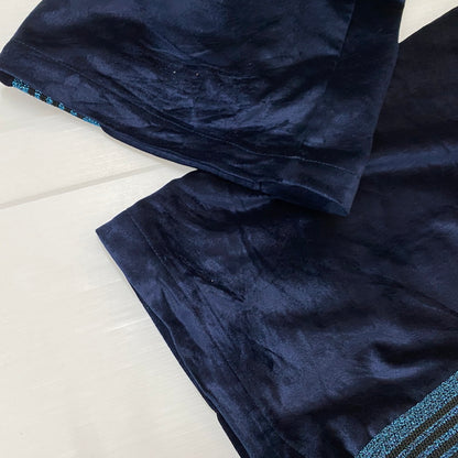 【中古品】【メンズ】 NEEDLES ニードルス × LHP エルエイチピー 別注 VELOUR TRACK PANTS ベロア トラックパンツ ボトムス 140-261027-yo-24-teih サイズ：M カラー：ブルー 万代Net店